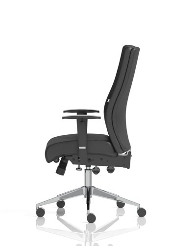 60344DY - Onyx Black Soft Bonded Leather Without Headrest With Arms OP000099