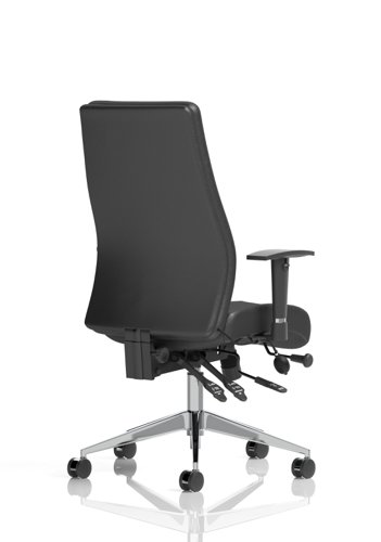 Onyx Black Soft Bonded Leather Without Headrest With Arms OP000099