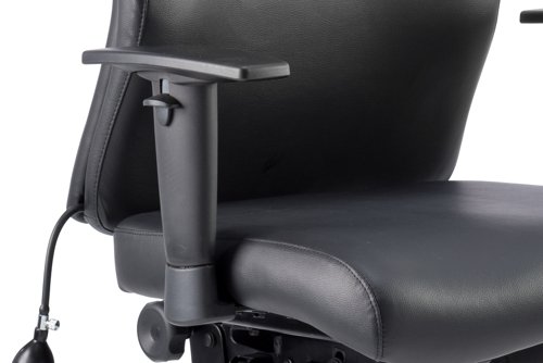 Onyx Ergo Posture Chair Black Bonded Leather Without Headrest With Arms