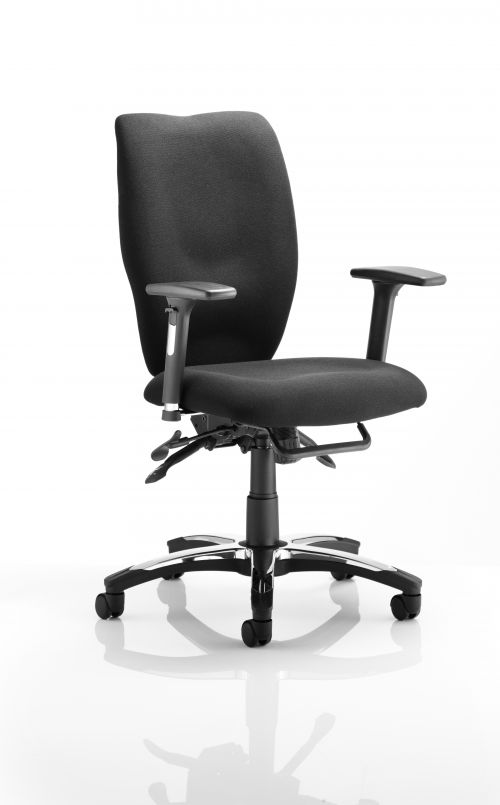 Sierra Executive Chair Black Fabric With Arms