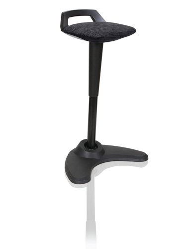 60862DY - Dynamic Spry Stool Black Frame and Black Fabric Seat - OP000220
