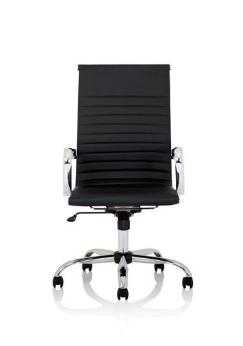 Nola High Back Black Soft Bonded Leather Executive Chair