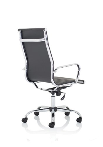 Nola High Back Black Soft Bonded Leather Executive Chair OP000226 Office Chairs 60309DY