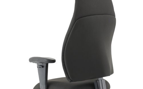 Esme Black Fabric Posture Chair With Height Adjustable Arms | OP000232 | Dynamic