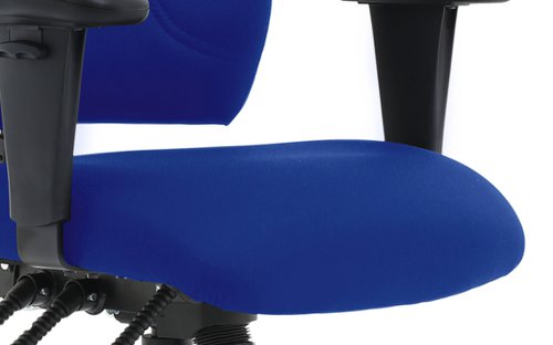 Esme Blue Fabric Posture Chair With Height Adjustable Arms