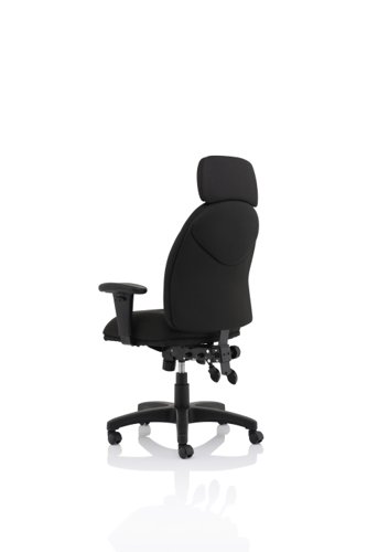 60106DY - Jet Black Fabric Executive Chair OP000236