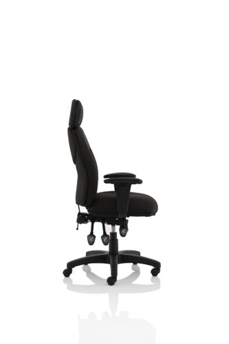 Jet Black Fabric Executive Chair