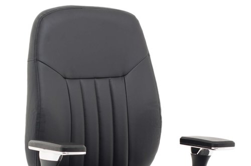 Barcelona Deluxe Black Leather Operator Chair