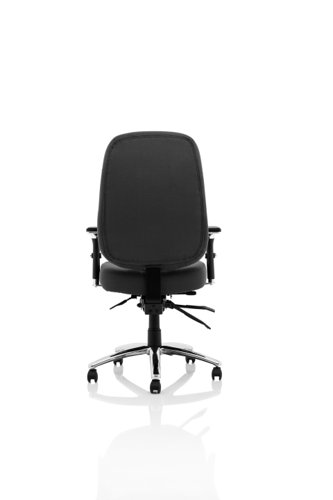 80417DY - Barcelona Deluxe Black Fabric Operator Chair OP000242