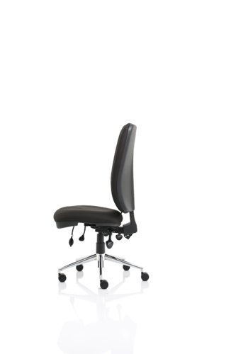 58349DY | More work hours are lost through back pain and injuries than any other reason, and the number of people reporting back issues is rising rapidly. One reason is poor seating posture at work, especially amongst office personnel. Chiro High Back and Medium Back posture seating are fully functional contoured chairs. They are feature rich and highly functional to ensure they can be adjusted to support any user in the best possible way. They can combat the discomfort of back sufferers and  educe the likelihood of posture related medical problems being acquired. They carry the additional endorsement of the respected chiropractor Dr Robert Bateman and as well as stock fabrics can be bespoke upholstered in any fabric of your choice. The Chiros match their functionality and quality with a design signature that makes them one of our most sought after big value seating solutions. 