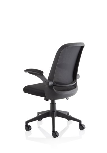 Crew Task Operator Mesh Office Chair With Folding Arms Black - OP000318 - Dynamic