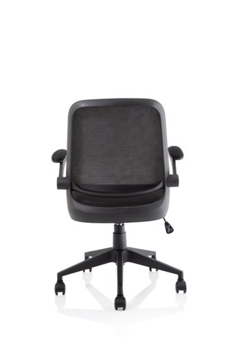 Crew Task Operator Mesh Office Chair With Folding Arms Black - OP000318 -  17128DY