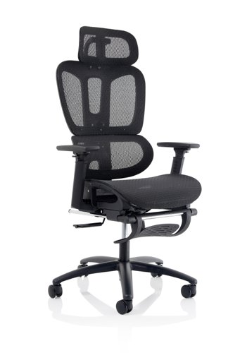 Horizon Executive Mesh Office Chair With Height Adjustable Arms Black - OP000319 - Dynamic