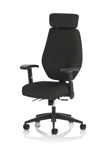 Nexus High Back Executive Chair With Headrest Black Fabric