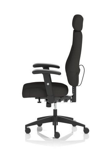 Nexus High Back Executive Chair With Headrest Black Fabric