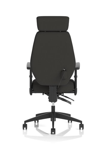 Nexus High Back Executive Chair With Headrest Black Fabric