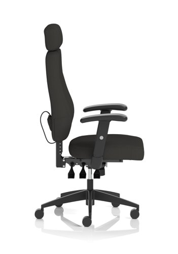 Nexus High Back Executive Chair With Headrest Black Fabric