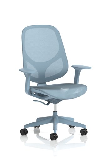 Tutti Mesh Task Operator Chair with Arms Blu