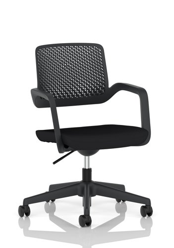 Cosmo Task Operator Chair Black Frame Black Seat