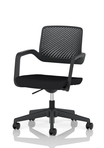 Cosmo Task Operator Chair Black Frame Black Seat