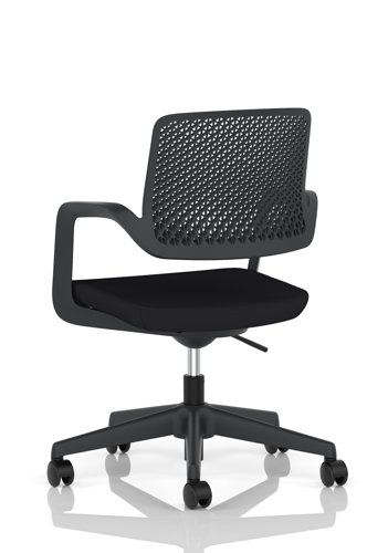 Cosmo Task Operator Chair Black Frame Black Seat