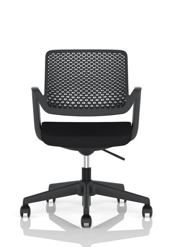 Cosmo Task Operator Chair Black Frame Black Seat