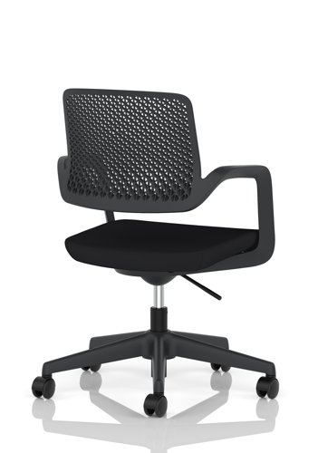 Cosmo Task Operator Chair Black Frame Black Seat