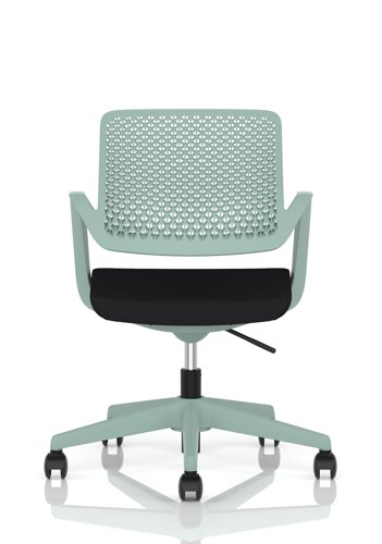 Cosmo Task Operator Chair Green Frame Black Seat