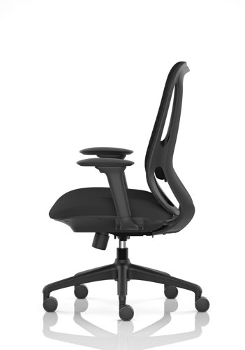Prism Mesh Back Chair With Height Adjustable Arms Black Seat  OP000378
