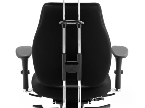 Chiro Plus Chair Black with Arms and Headrest PO000002 Dynamic