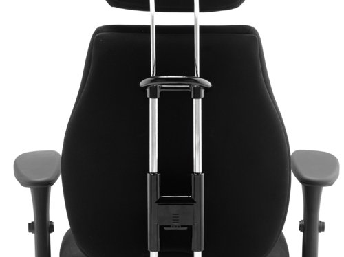 Chiro Plus Chair Black with Arms and Headrest PO000002