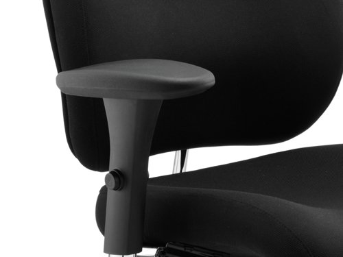 Chiro Plus Chair Black with Arms and Headrest PO000002