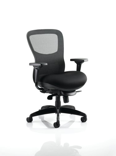 Stealth Shadow Ergo Posture Chair Black Airmesh Seat And Mesh Back With Arms