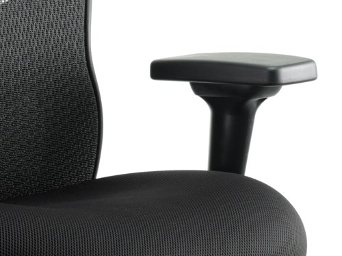 Adroit Stealth Shadow Ergo Posture Chair With Arms Mesh Back Airmesh Seat Black Ref PO000019