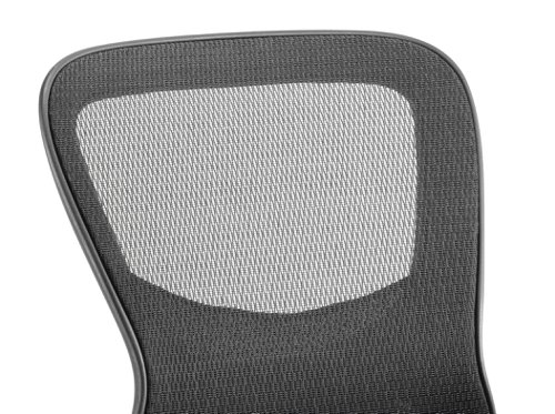 PO000021 Stealth Shadow Ergo Posture Chair Black Mesh Seat And Back With Arms