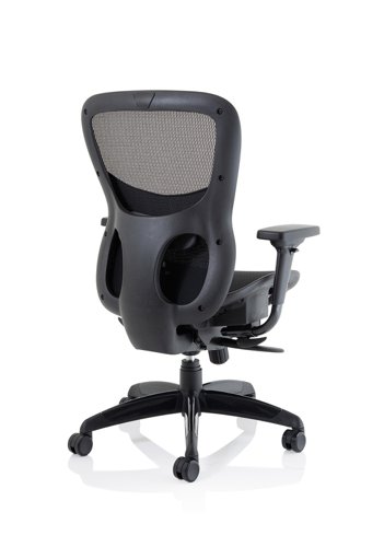 Stealth Shadow Ergo Posture Black Mesh Seat And Back Chair With Arms