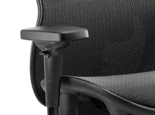 Stealth Shadow Ergo Posture Chair Black Mesh Seat And Back With Arms