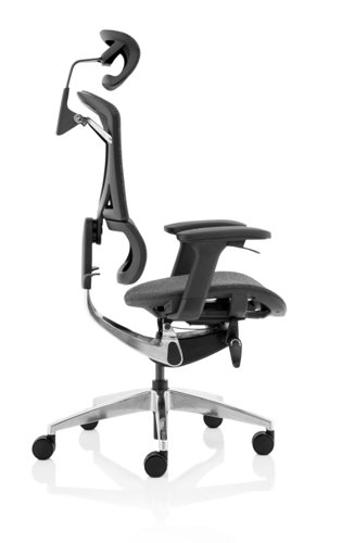 Ergo Click Plus Chair Grey Fabrimesh with Headrest PO000064