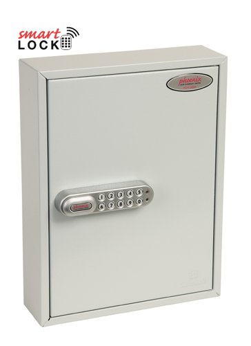 Phoenix Commercial Key Cabinet KC0601N 42 Hook with Net Code Electronic Lock.