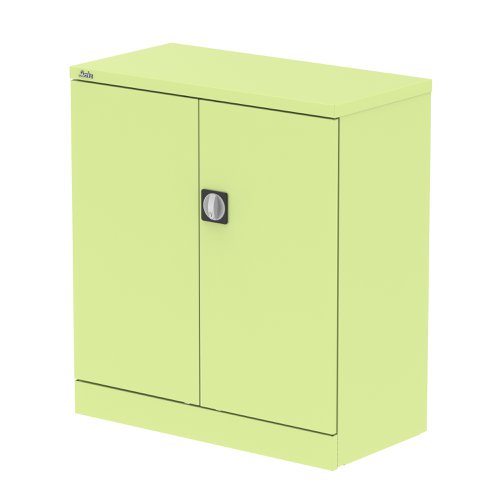 Qube 1000mm 2-Door Stationery Cupboard Chlorophyll With Shelf