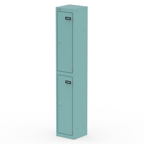 Qube Locker 2 Door 1800mm High Pastel Turquoise