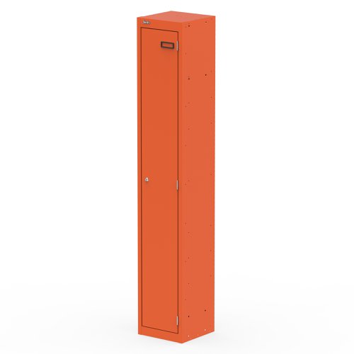 Qube Locker 1 Door 1800mm High Sienna Orange