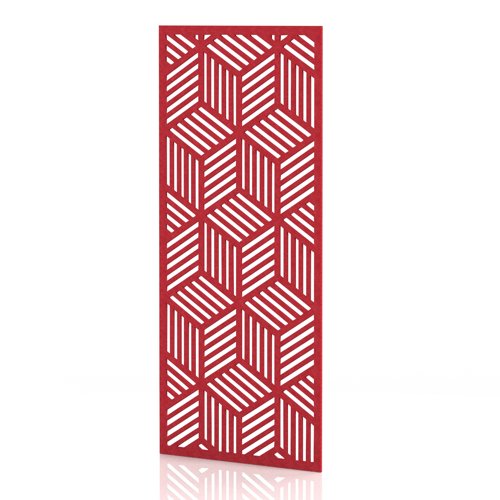 Sch! Acoustic Wall Panel - Cube - Poppy Red