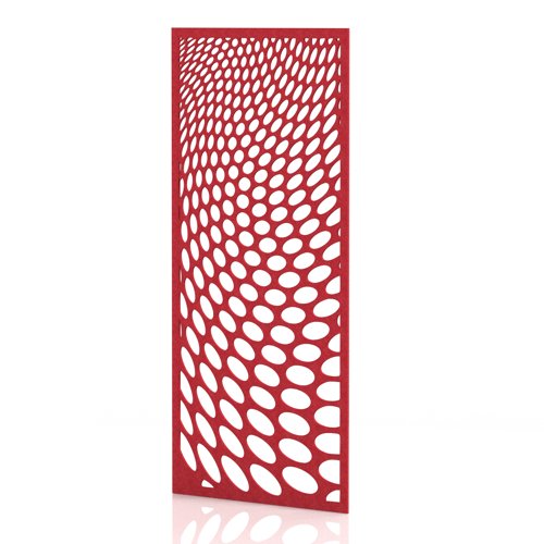 Sch! Acoustic Wall Panel - Drift - Poppy Red