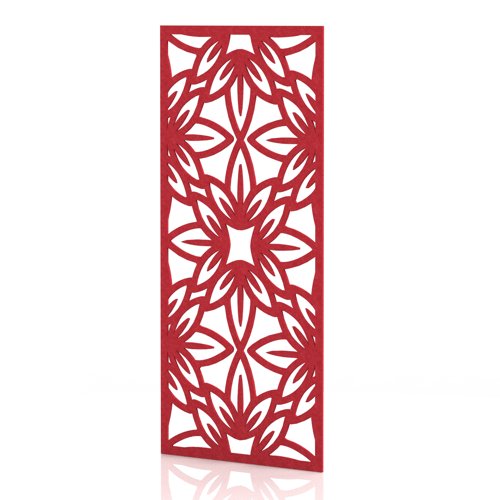 Sch! Acoustic Wall Panel - Flower - Poppy Red