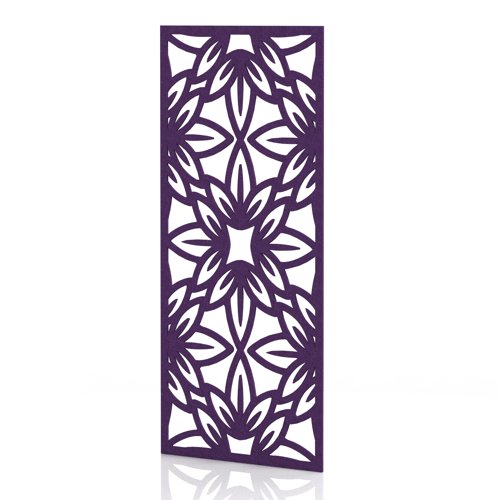 Sch! Acoustic Wall Panel - Flower - Plum Purple
