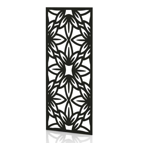 Sch! Acoustic Wall Panel - Flower - Raven Black