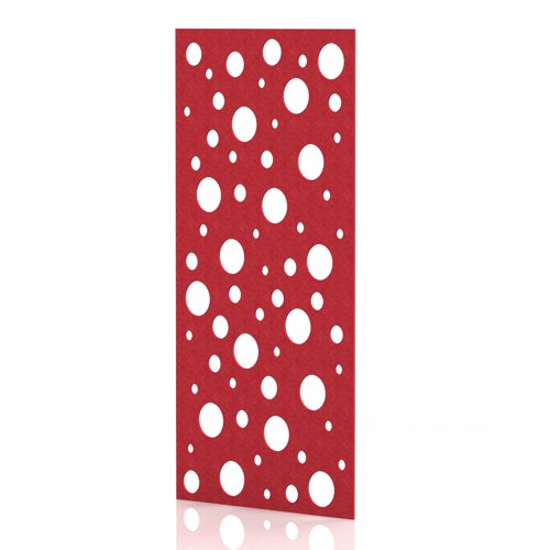 Sch! Acoustic Wall Panel - Polka - Poppy Red