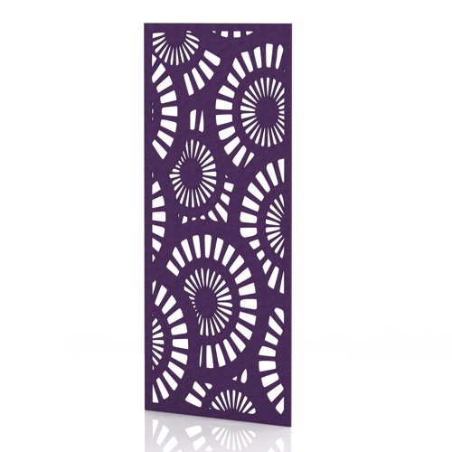 Sch! Acoustic Wall Panel - Sunburst - Plum Purple