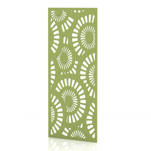 Sch! Acoustic Wall Panel - Sunburst - Lime Green